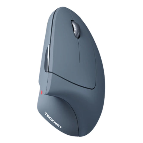 TECKNET TK-MS007 Souris sans fil ergonomique - silencieuse - 6 DPI -USB - Gris