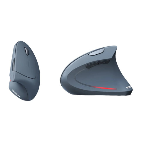 TECKNET TK-MS007 Souris sans fil ergonomique - silencieuse - 6 DPI -USB - Gris