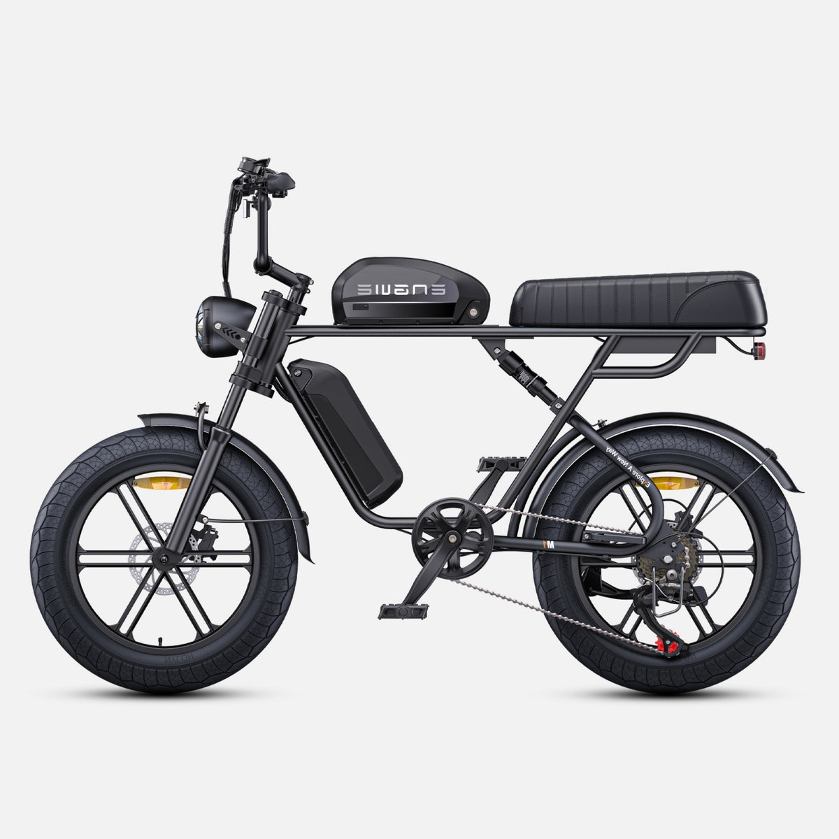 Vélo Électrique ENGWE M1 NL - Moteur 250W Batterie 48V28.6AH Pneus de 20 Pouces Frein à Disque Hydraulique Pommeau de Changement de Vitesse Sans Guidon - Noir