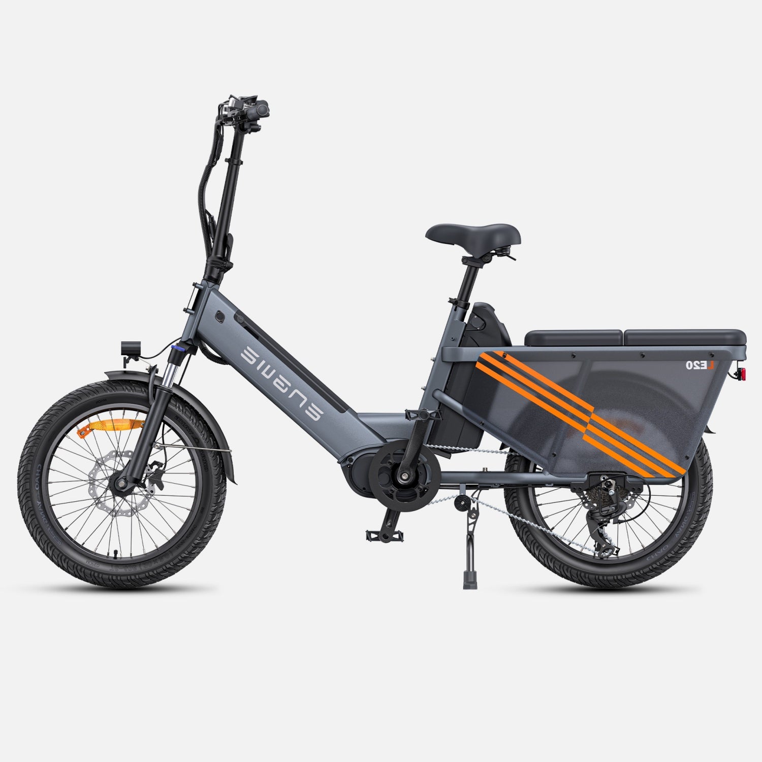 Vélo électrique ENGWE LE20 EU - Pneus 20 Pouces 250W Moteur Double Batterie 48V38.4AH Freins Hydrauliques - Gris