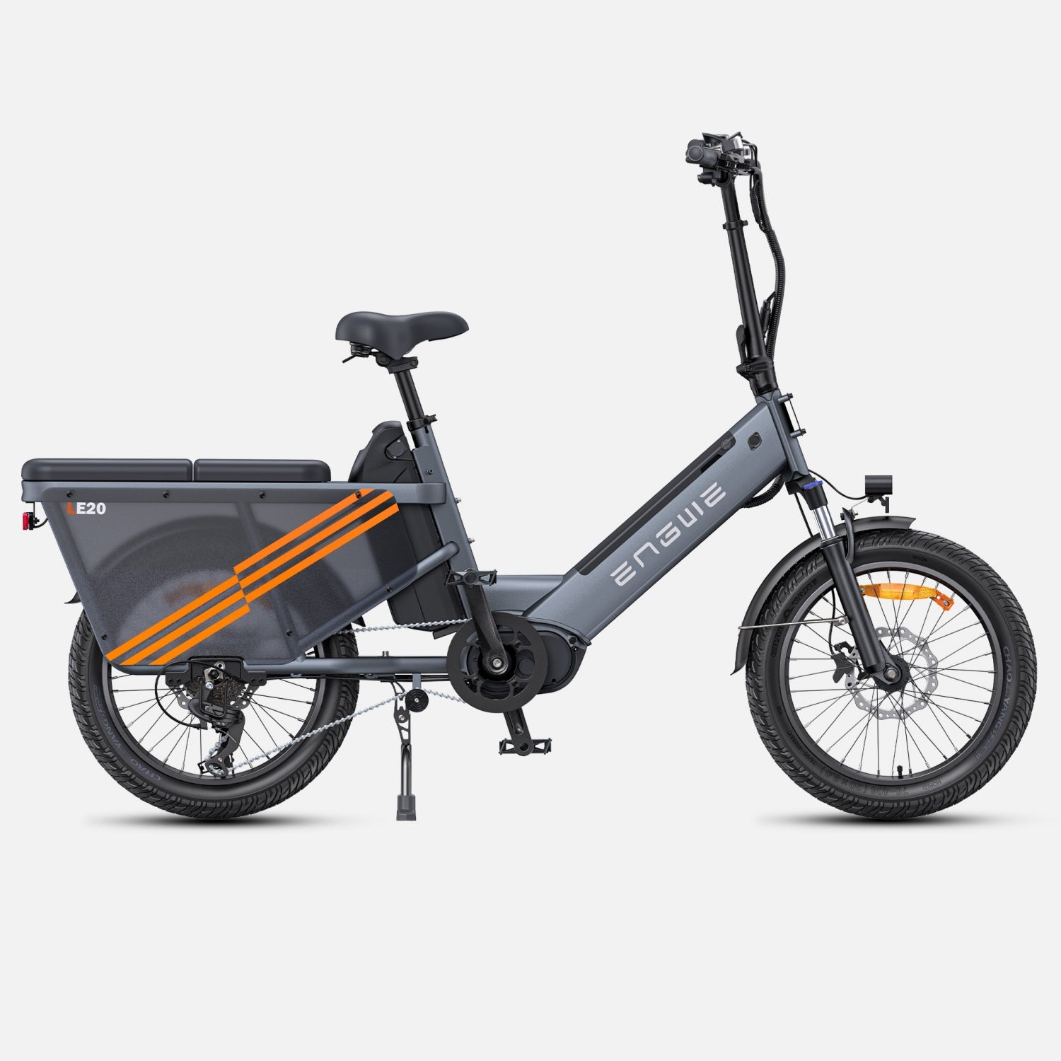 Vélo électrique ENGWE LE20 EU - Pneus 20 Pouces 250W Moteur Double Batterie 48V38.4AH Freins Hydrauliques - Gris