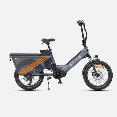 Vélo Électrique  ENGWE LE20 EU - Pneus 20 Pouces 250W Moteur 48V19.2AH Cellule Unique Batterie Freins Hydrauliques - Gris