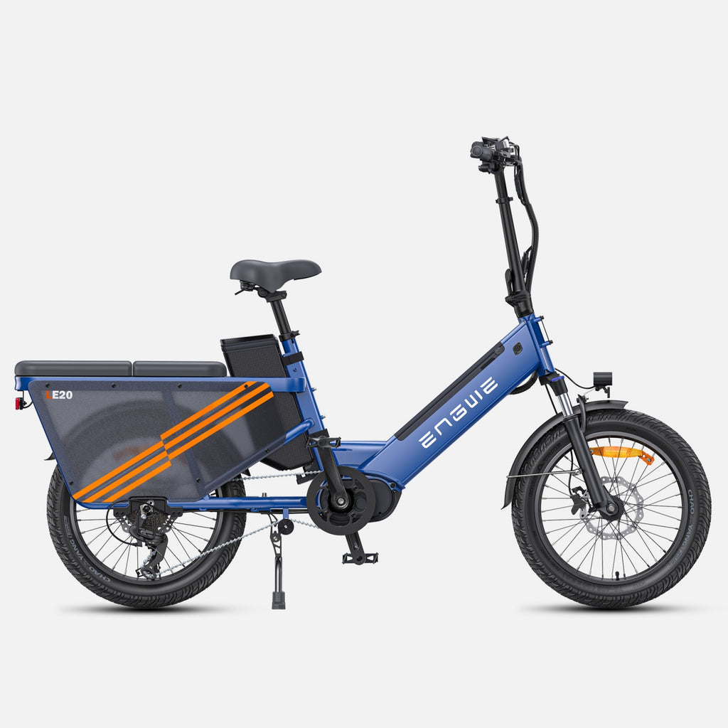 Vélo Électrique ENGWE LE20 EU - Pneus 20 Pouces 250W Moteur 48V19.2AH Cellule Unique Batterie Freins Hydrauliques - Bleu