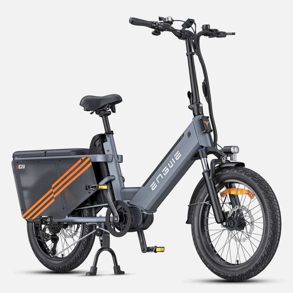 Vélo électrique ENGWE LE20 EU - Pneus 20 Pouces 250W Moteur Double Batterie 48V38.4AH Freins Hydrauliques - Gris