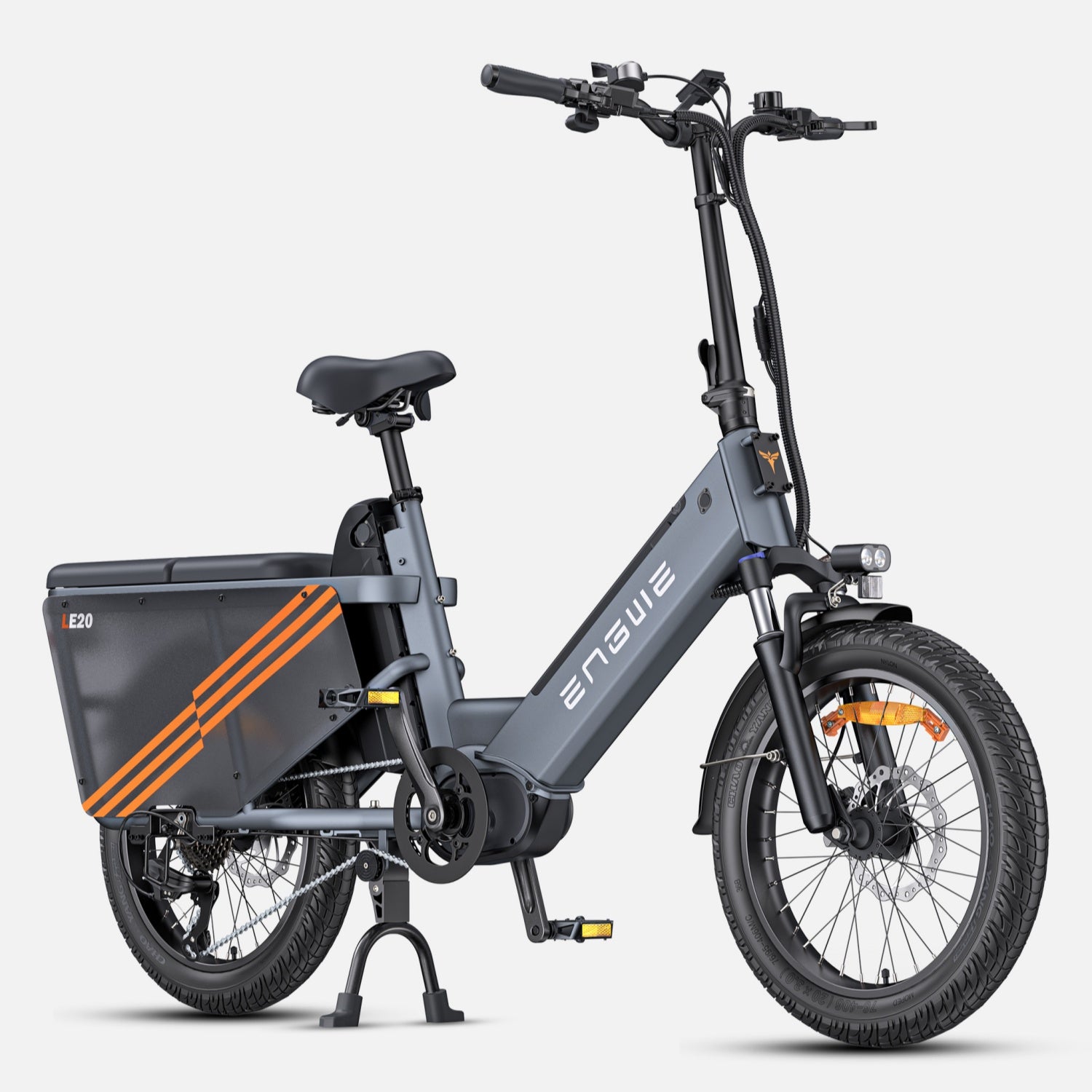 Vélo électrique ENGWE LE20 EU - Pneus 20 Pouces 250W Moteur Double Batterie 48V38.4AH Freins Hydrauliques - Gris