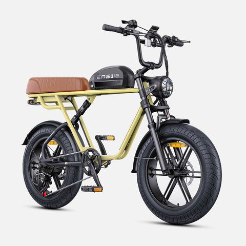 Vélo électrique ENGWE M1 EU - Moteur 250W Batterie 48V15.6AH Pneus de 20 Pouces Freins à Disque Hydrauliques - Jaune