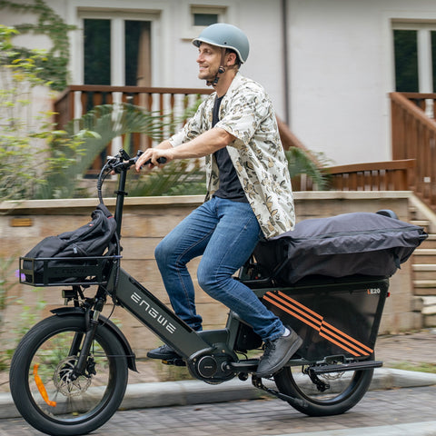 Vélo Électrique  ENGWE LE20 EU - Pneus 20 Pouces 250W Moteur 48V19.2AH Cellule Unique Batterie Freins Hydrauliques - Gris