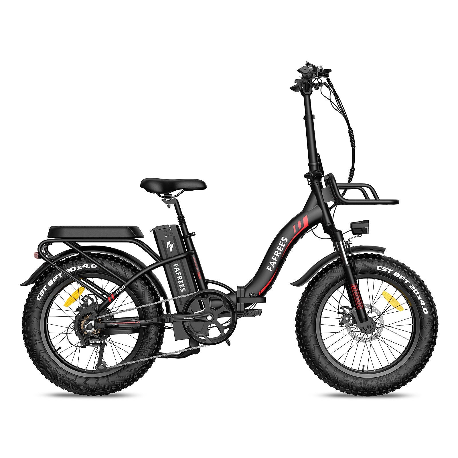 Vélo électrique FAFREES F20 Max 500W - Autonomie 110 km - Freins à disque - Noir