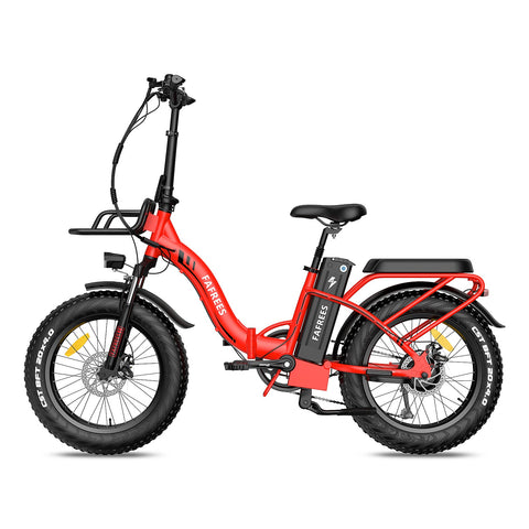 Vélo électrique FAFREES F20 Max 500W - Autonomie 110 km - Freins à disque - Rouge