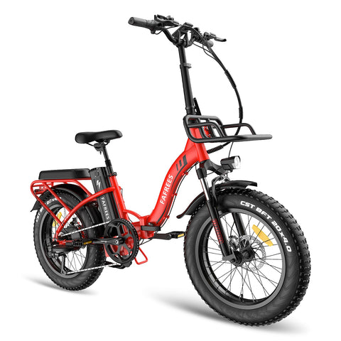 Vélo électrique FAFREES F20 Max 500W - Autonomie 110 km - Freins à disque - Rouge