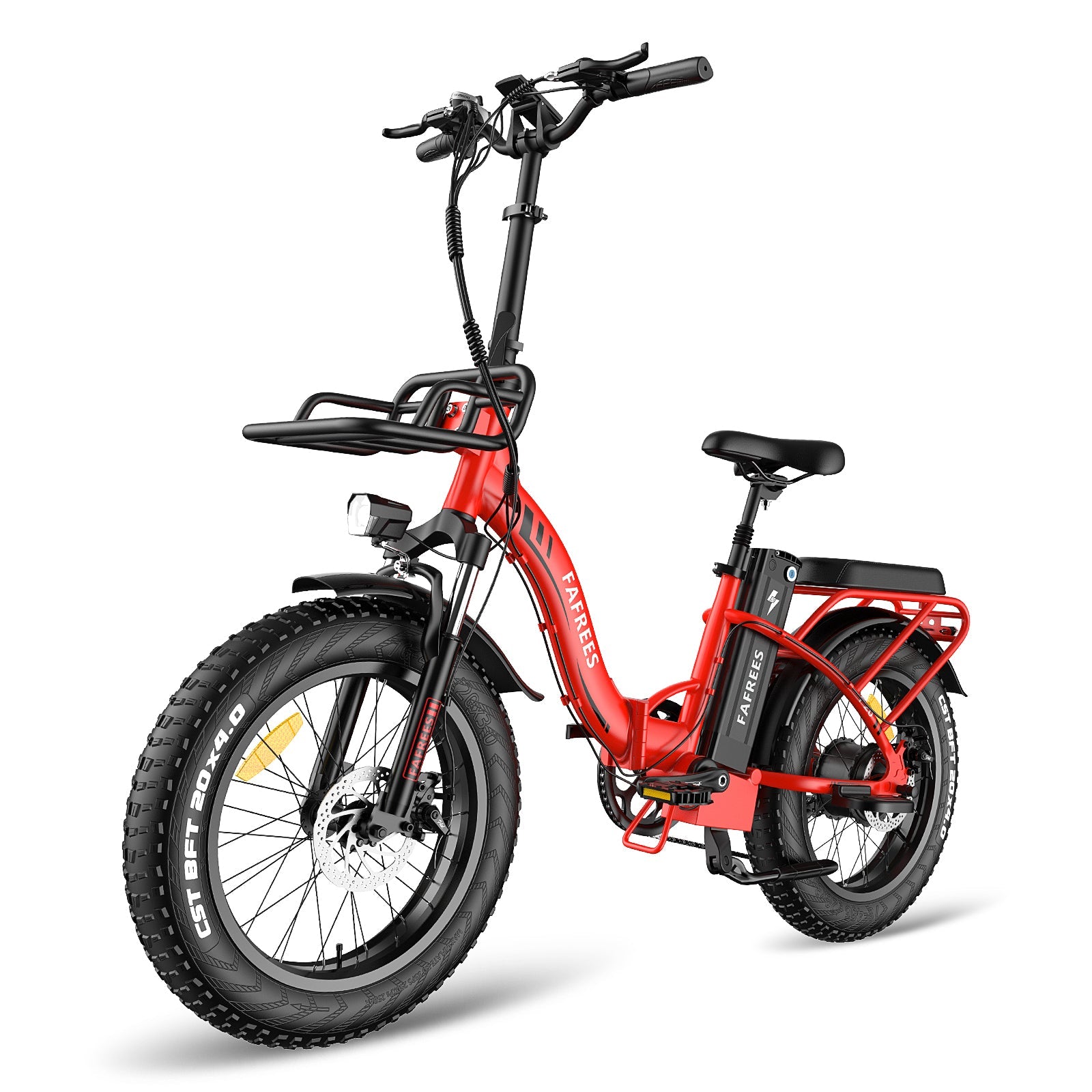 Vélo électrique FAFREES F20 Max 500W - Autonomie 110 km - Freins à disque - Rouge