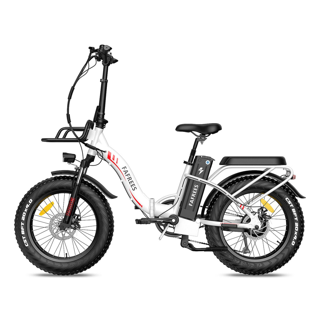 Vélo électrique FAFREES F20 Max 500W - Autonomie 110 km - Freins à disque - Blanc