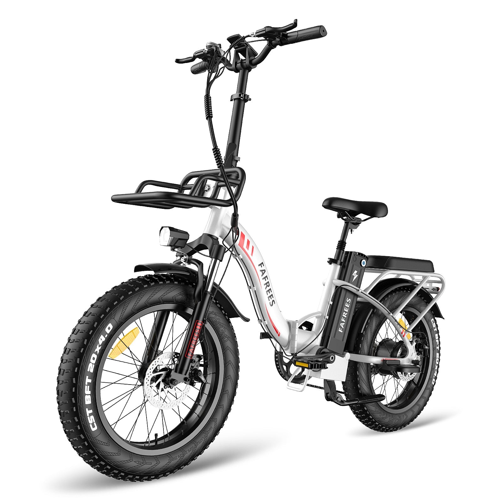 Vélo électrique FAFREES F20 Max 500W - Autonomie 110 km - Freins à disque - Blanc