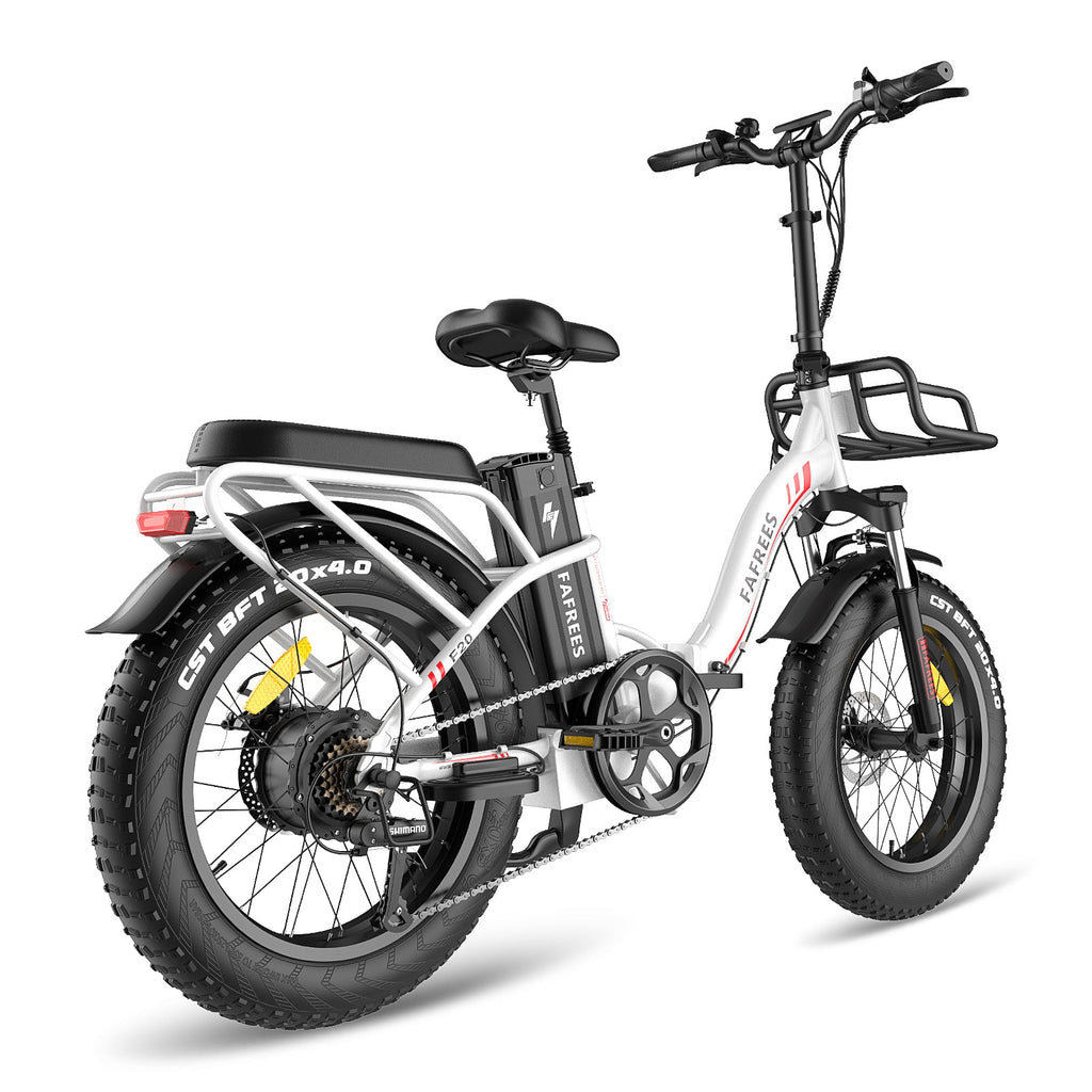 Vélo électrique FAFREES F20 Max 500W - Autonomie 110 km - Freins à disque - Blanc