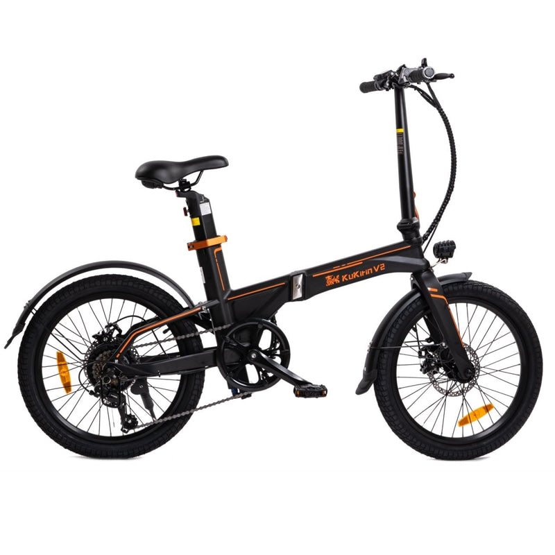 vélo électrique kukirin V2 : 250W | 270WH | 45 km | Freins à disque | Noir