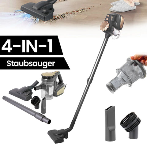 SUPERLEX SVC007DE Aspirateur Sans Fil -  Puissance 600W 16KPA Aspiration Filtre HEPA - Gris or
