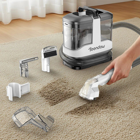 Teendow C3 Aspirateur Sans - Fil Eau et Poussière 450W 15KPA Filtre HEPA 1000ml 550ml - Gris