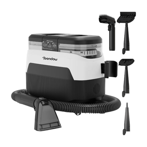 Teendow C6 MAX 1650W Nettoyeur Tissus - 12000Pa 1250±50 Eau Propre 950±50 Déchets Réservoir 5.5kg - Noir