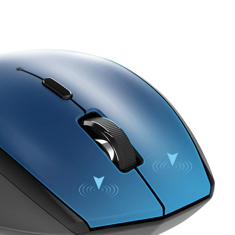 TECKNET EWM01002 Souris sans fil - ergonomique silencieuse - 6 DPI réglable -Bleu
