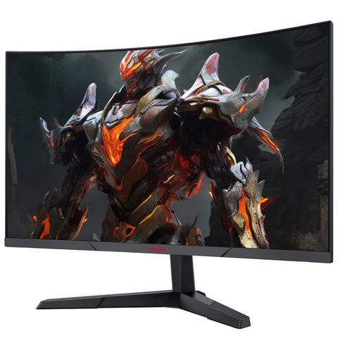 KOORUI 27E6QCA Écran PC Jeu - 27 pouces R1500 Courbe Résolution QHD 2560*1440 Fréquence Rafraîchissement 180Hz Réponse 1MS Dalle VA - Rouge Noir