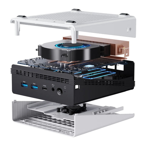 Hôte CHUWI Ubox PC Radeon 660M 16Go RAM 512Go SSD Win11 Pro - Blanc