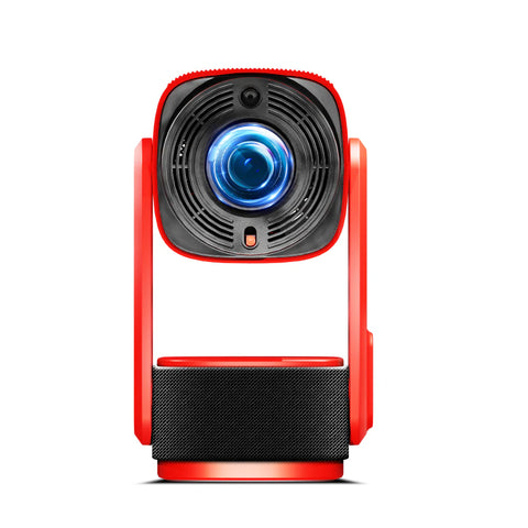 SkyEcho FreeONE Meilleur vidéoprojecteur - 1080P 350 ANSI Poids 0.8kg Android - Rouge