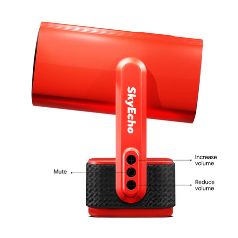 SkyEcho FreeONE Meilleur vidéoprojecteur - 1080P 350 ANSI Poids 0.8kg Android - Rouge