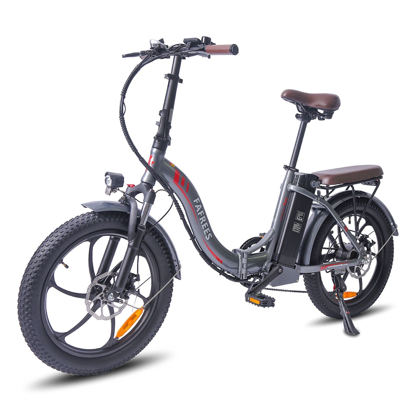 Vélo électrique FAFREES F20 Pro 250W - Autonomie 80 km - Freins à disque - Gris Foncé