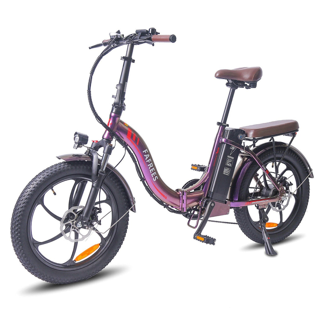 Vélo électrique FAFREES F20 Pro 250W - Autonomie 80 km - Freins à disque - Violet Éclatant