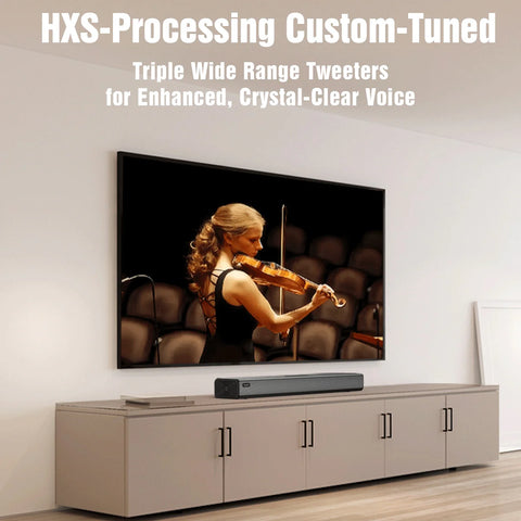 Hiwill A51 PRO barre de son TV 5.1 - Dolby Avec Caisson 6,5" Sans Fil 2 Enceintes Surround - Noir