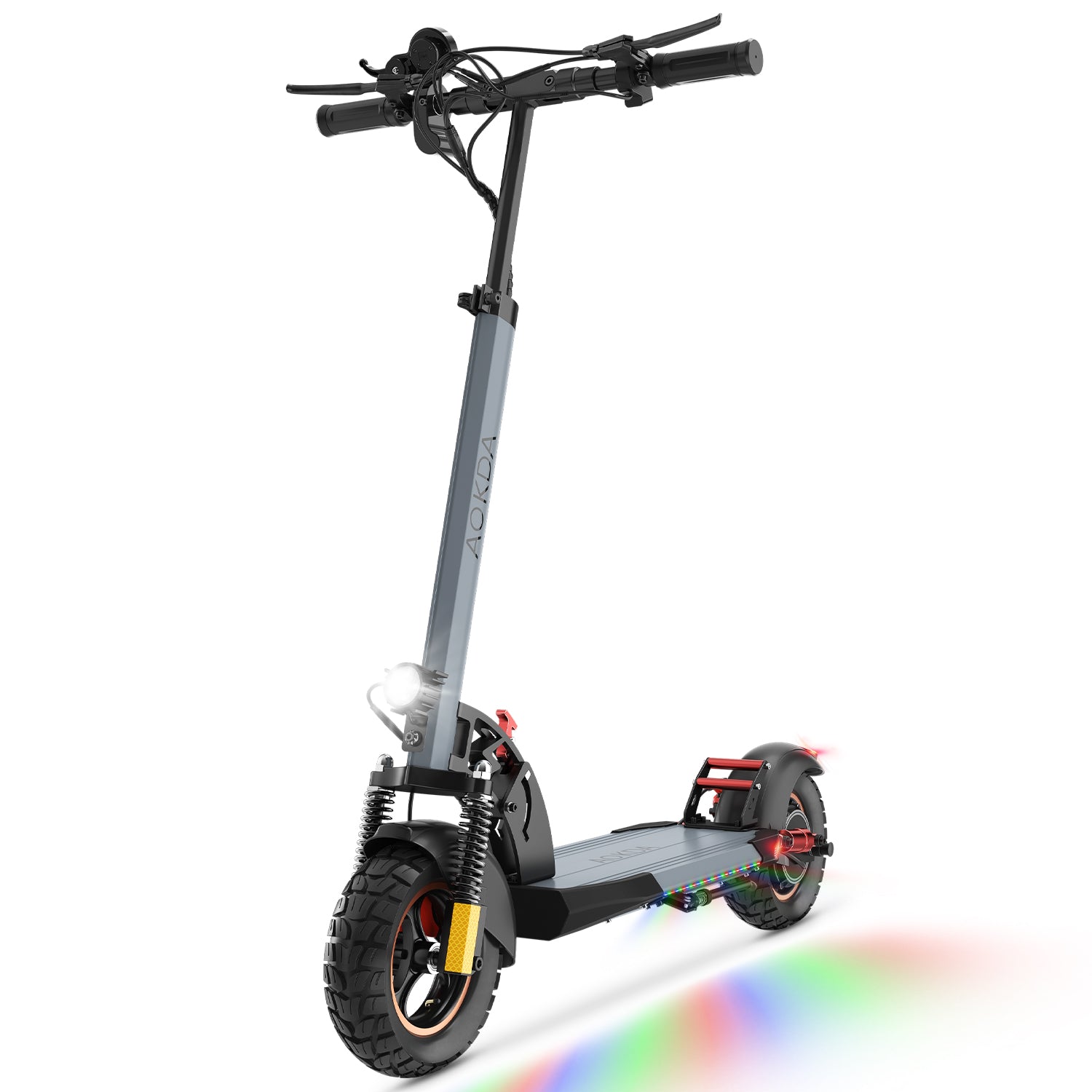 AOKDA AO-A1 Trottinette Électrique - Moteur 250W Batterie 48V10AH Pneus de 10 Pouces Frein à Disque Pliable - Gris