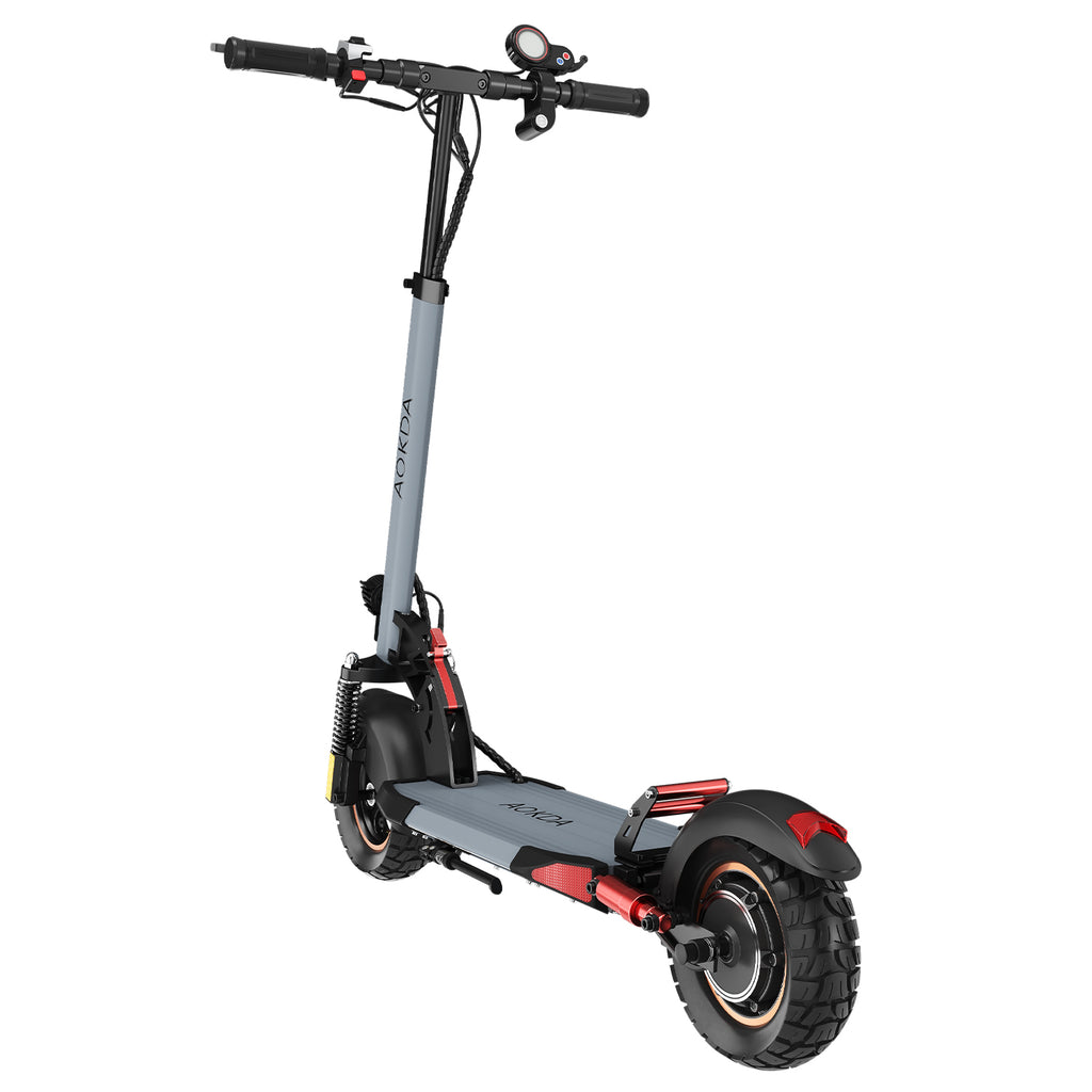 AOKDA AO-A1 Trottinette Électrique – Moteur 800W Batterie 48V12.5AH Pneus de 10 Pouces Pliable – Gris