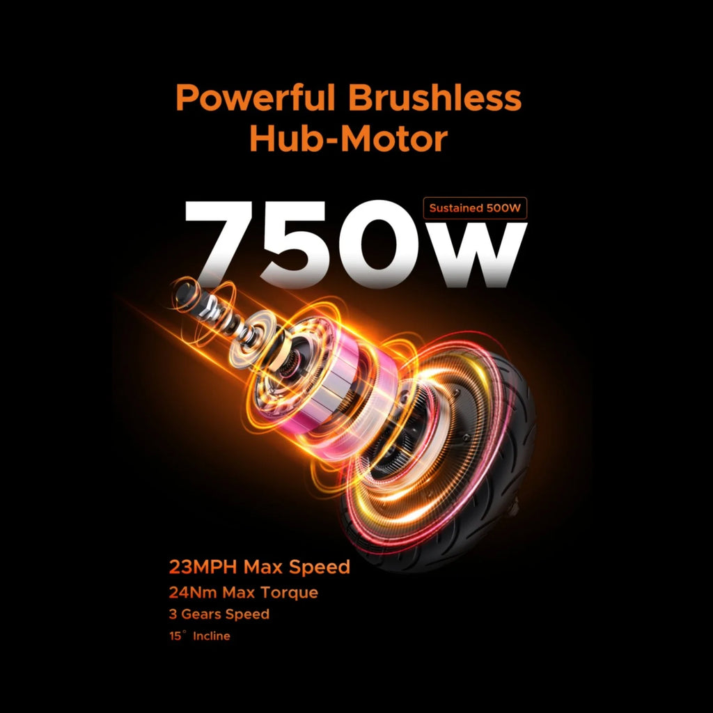 ENGWE Y400 Trottinette Électrique - Moteur 750W Batterie 648Wh Roues 10 Pouces Suspension C-type - Noir Rouge