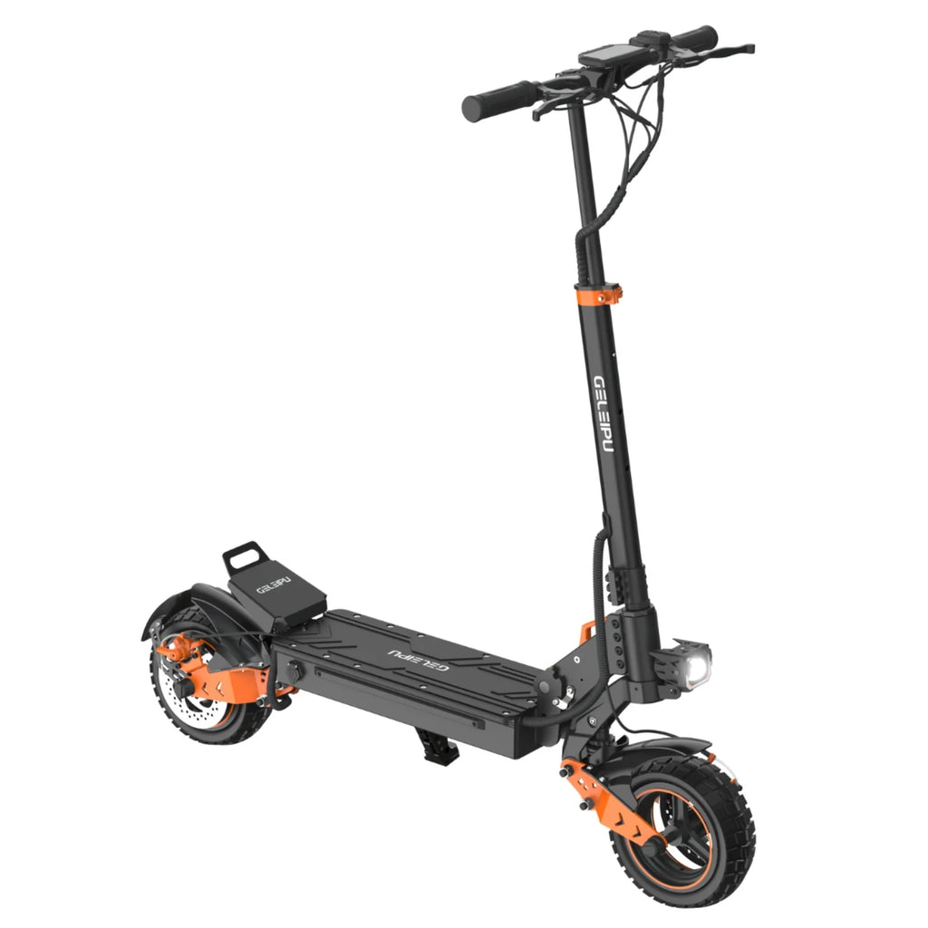 Trottinette Électrique GELEIPU Z1 - Moteur 1200W Batterie 48V20AH 10" Pouces Roue Freins à Disque - Noir