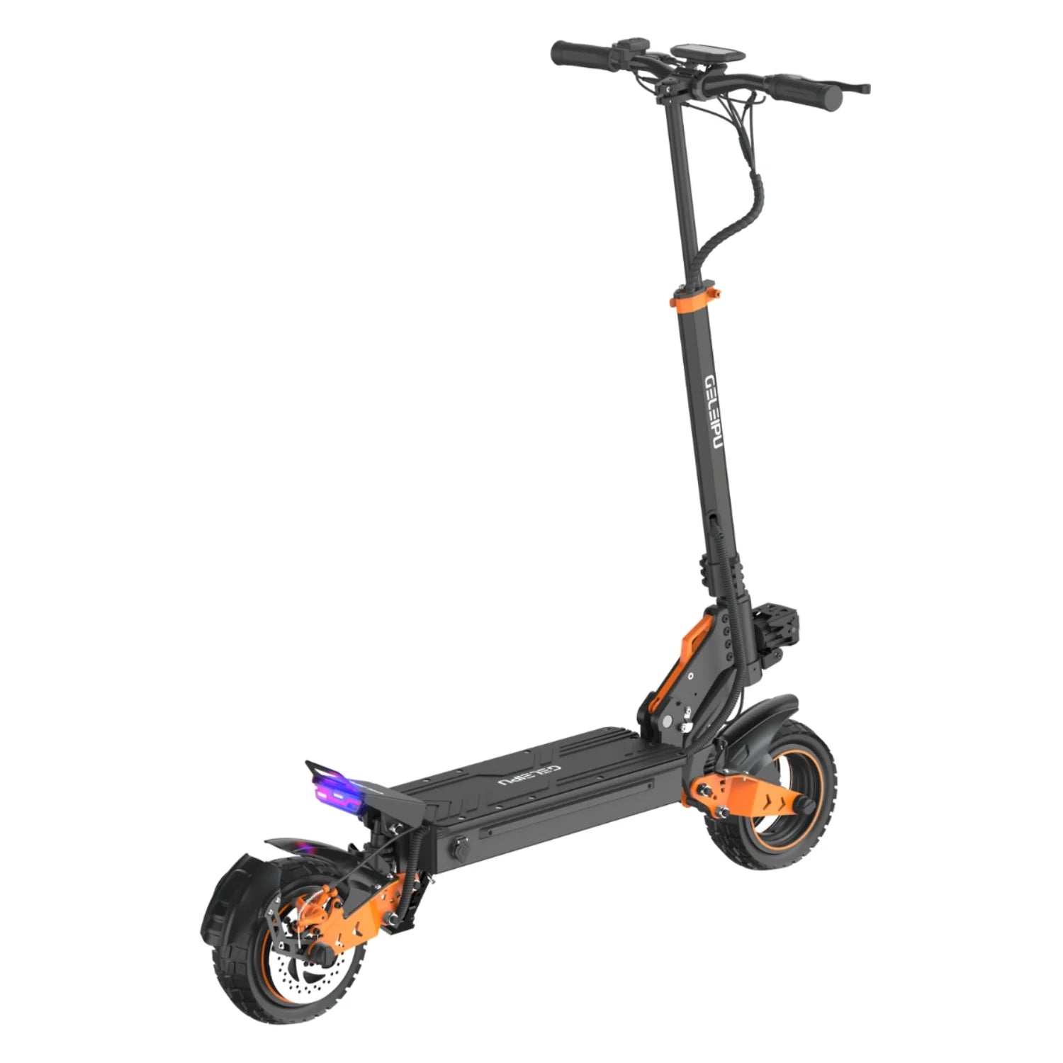 Trottinette Électrique GELEIPU Z1 - Moteur 1200W Batterie 48V20AH 10" Pouces Roue Freins à Disque - Noir
