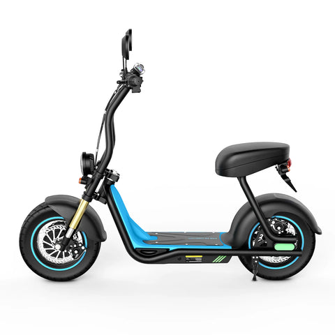 Trottinette Électrique M5 MAX - Moteur 1000W Freins Disque Pneus de 14 Pouces Batterie 54.6V13AH - Bleu foncé