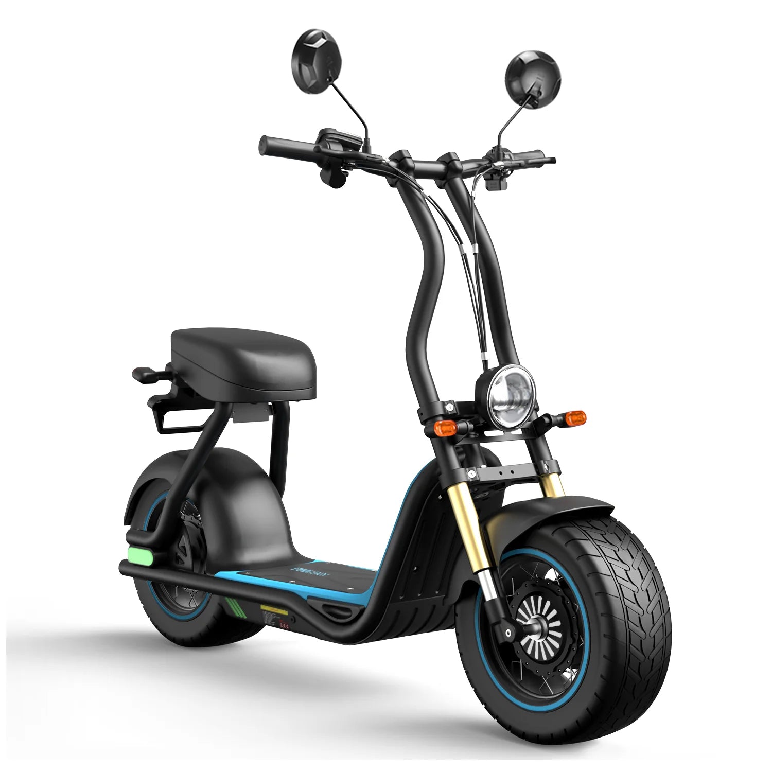 Trottinette Électrique M5 MAX - Moteur 1000W Freins Disque Pneus de 14 Pouces Batterie 54.6V13AH - Bleu foncé