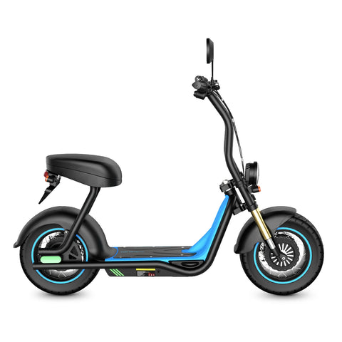 Trottinette Électrique M5 MAX - Moteur 1000W Freins Disque Pneus de 14 Pouces Batterie 54.6V13AH - Bleu foncé