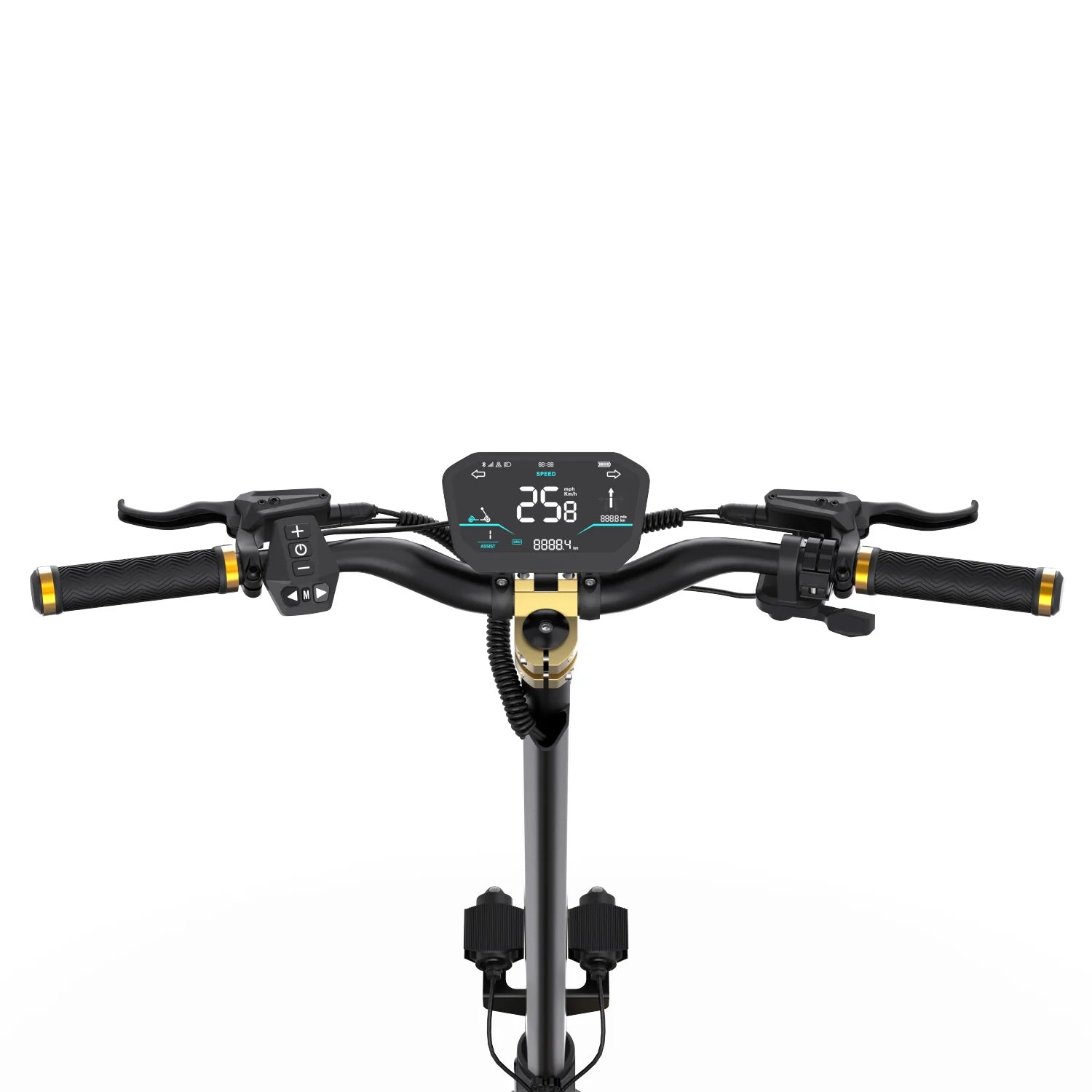 Trottinette Électrique OOTD S30  - Moteur 1200W*2 Batterie 52V23.4AH 10" Pouces Roues Frein Hydraulique - Noir