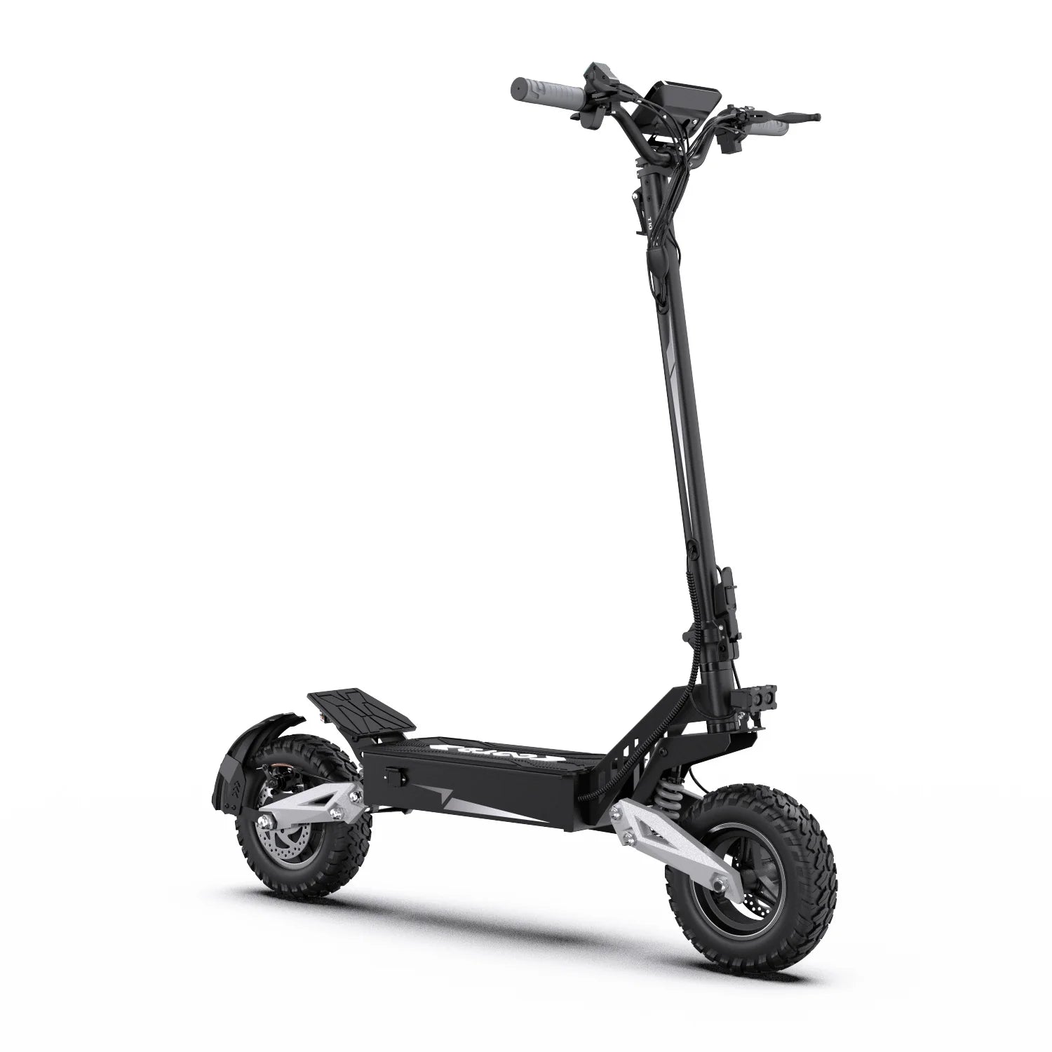 Trottinette Électrique OOTD T10 - Moteur 500W Batterie 48V13.5AH 11" Pouces Roues Freins à Disque - Noir Gris