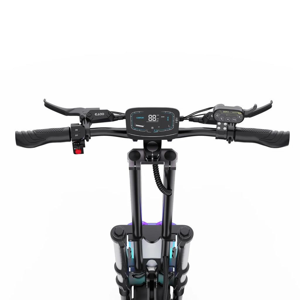 Trottinette Électrique OOTD T90  - Moteur 2100W*2 Batterie 60V31.2AH 13" Pouces Roue Frein Hydraulique - Noir Gris