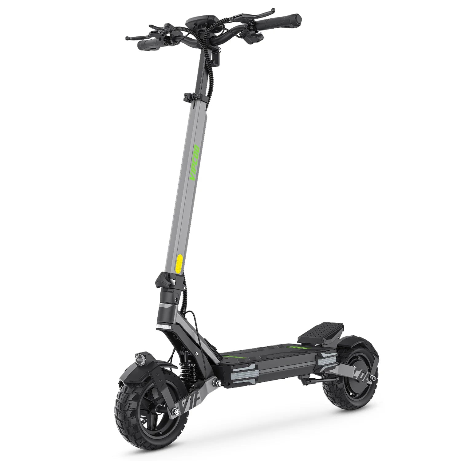 VIPCOO VC-VS6 Trottinette Électrique - Moteur 1000W Batterie 48V18.2Ah Pneus 10" Pliable Freins à Disque Mécaniques - Gris
