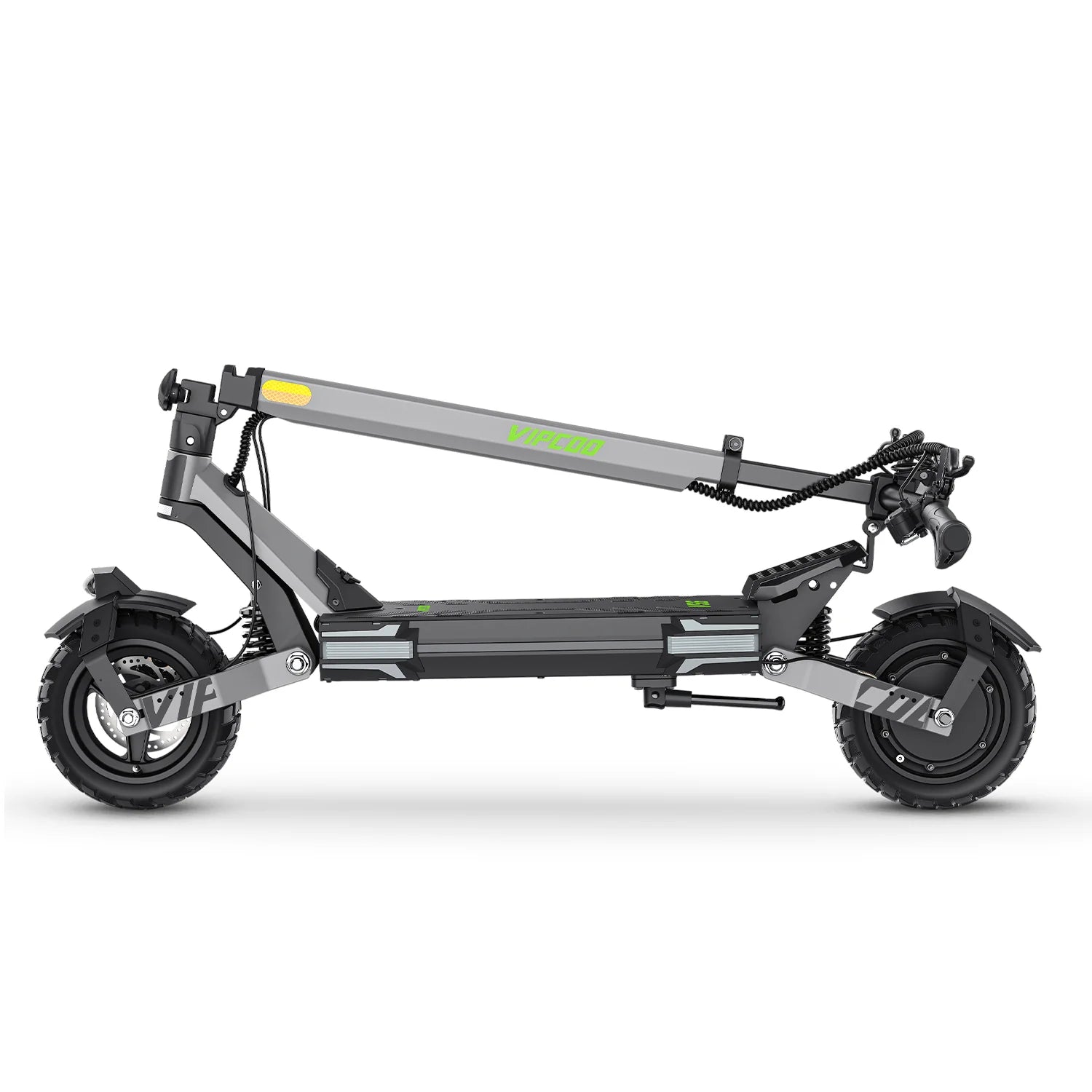 VIPCOO VC-VS6 Trottinette Électrique - Moteur 1000W Batterie 48V18.2Ah Pneus 10" Pliable Freins à Disque Mécaniques - Gris
