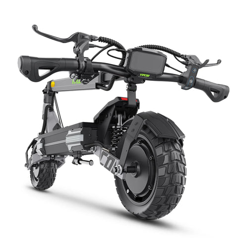 VIPCOO VC-VS6 PRO Trottinette Électrique - Moteur  2400W Batterie 52V20.8Ah Pneus 10" Pliable Freins à Disque Mécaniques - Gris