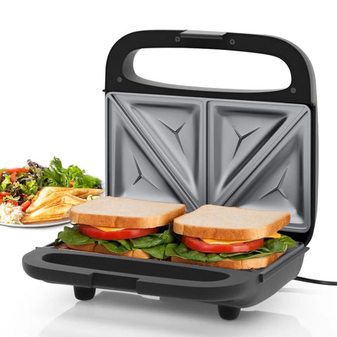 SUPERLEX SSW001DE Appareil à sandwich - Puissance 750W Antiadhésif Température automatique Capacité 2 Tranches - Noir