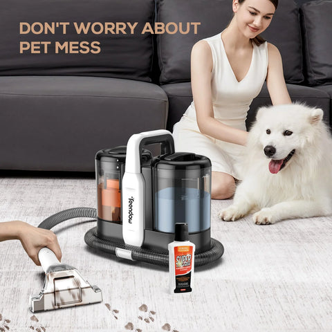 Aspirateur Portable Teendow C5 - 450W 11000Pa 1500ML eau propre 800ML déchets 4kg silencieux - Noir