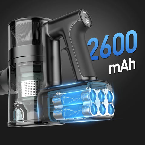 Aspirateur à main Teendow P11Pro - 250W 126000Pa Batterie  2200mAh Autonomie 30min 2.65kg Parfait Voiture - Noir