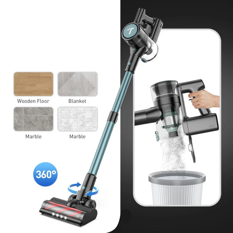Aspirateur à main Teendow P11Pro - 250W 126000Pa Batterie  2200mAh Autonomie 30min 2.65kg Parfait Voiture - Noir