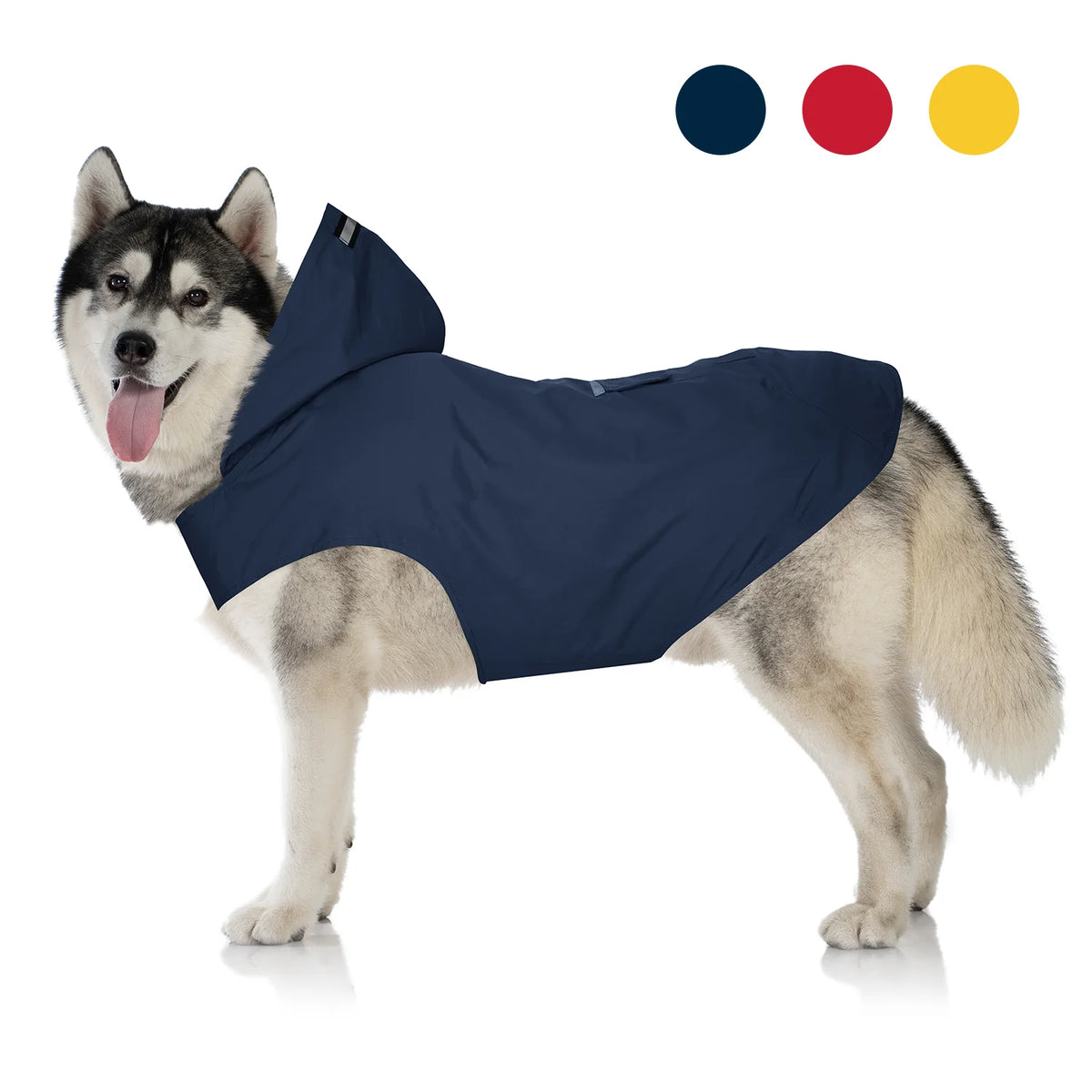 Zellar Z-RC005 Imperméable pour chien  - avec bandes réfléchissantes - 5XL - Bleu