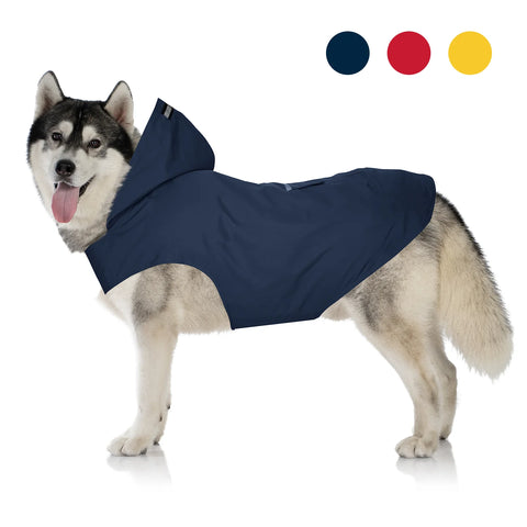 Zellar Z-RC005 Imperméable pour chien  - avec bandes réfléchissantes - 5XL - Bleu